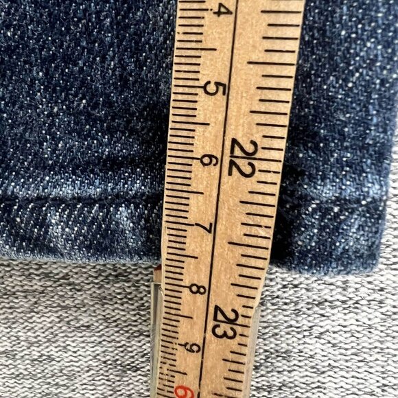 Seven7 Jeans Women 32 Blue Cropped Medium Wash Mid Rise Denim Cotton Casual - Picture 9 of 16